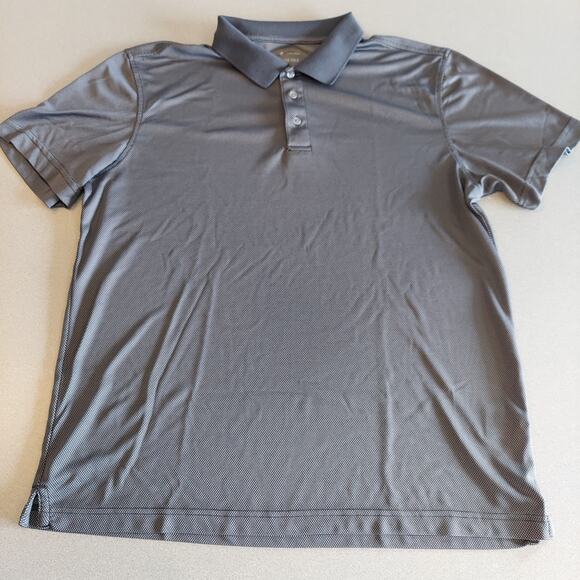 Member's Mark Luxe Polo Shirt Mens Large Gray Light Weight Top - Picture 1 of 6